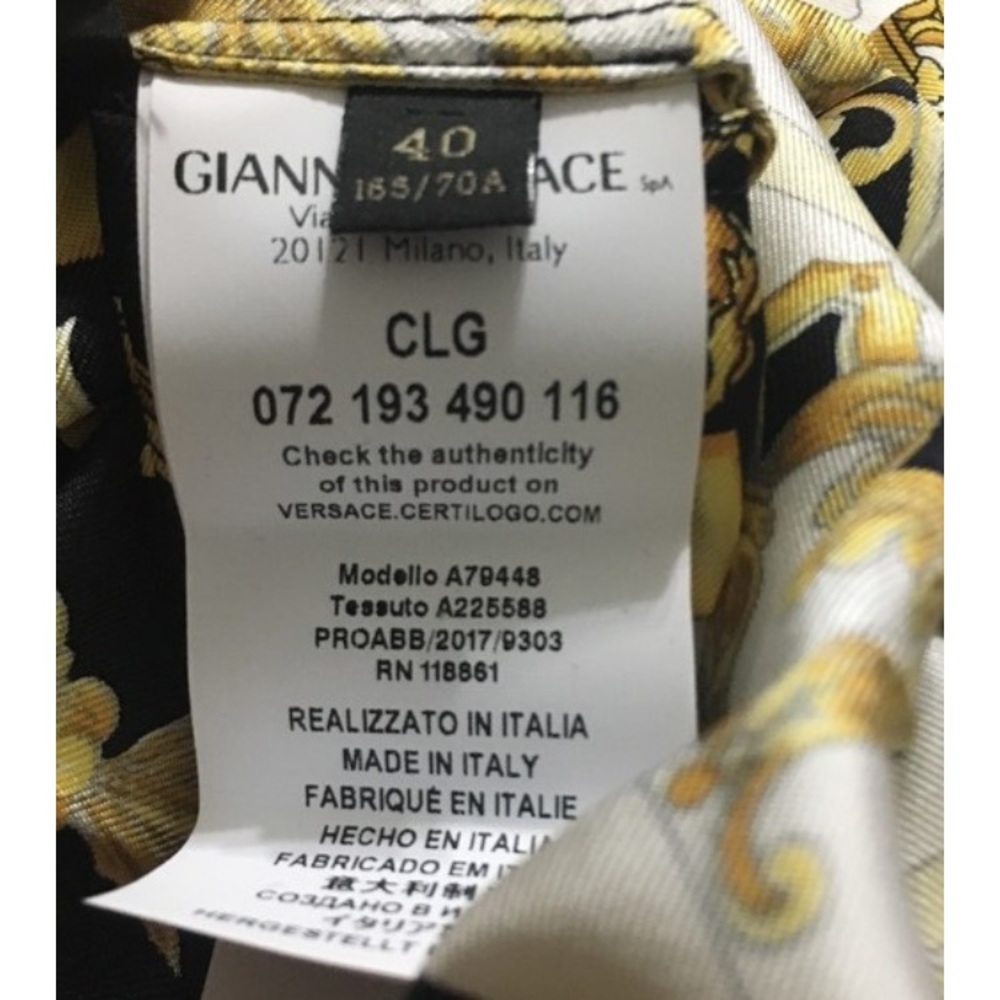 Versace Tribute Baroque Pleated Skirt Sz 40(US 4) - Picture 6 of 6